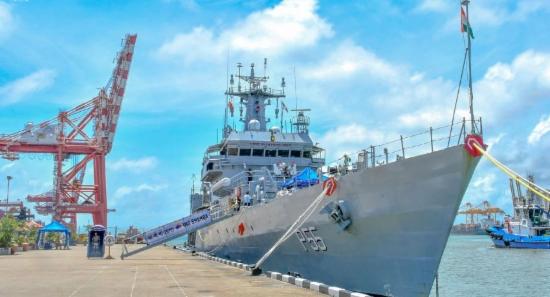 INS Sharda In Colombo With UN Mission Support